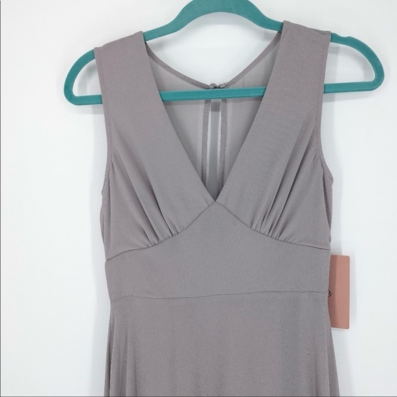 Anthropologie BHLDN Capulet Gown Dress Grey Dusty Lavender Formal Bridal NWT - Picture 4 of 8